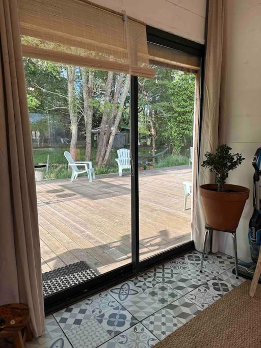 Mimizan-Plage Cosy Cabane Boise Solaire, Balneo Bath Et Toilette Seche A La Ferme מראה חיצוני תמונה