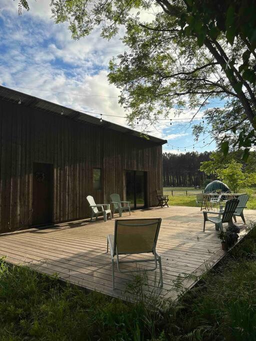 Mimizan-Plage Cosy Cabane Boise Solaire, Balneo Bath Et Toilette Seche A La Ferme מראה חיצוני תמונה